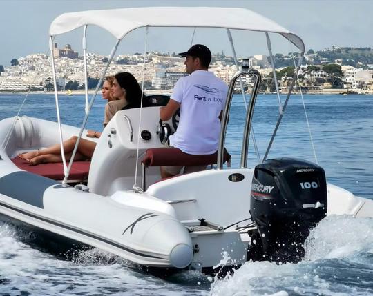 Enjoy a boat rental in Altea · 19ft RIB Xp 600