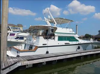 60ft Motor Yacht Charter for Events Birthday Parties | Seabrook, Texas