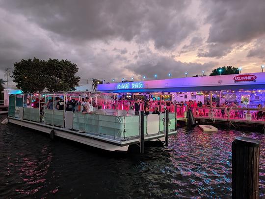 Fort Lauderdale Largest Pontoon Charter - 53' Long - Up to 49 Guests