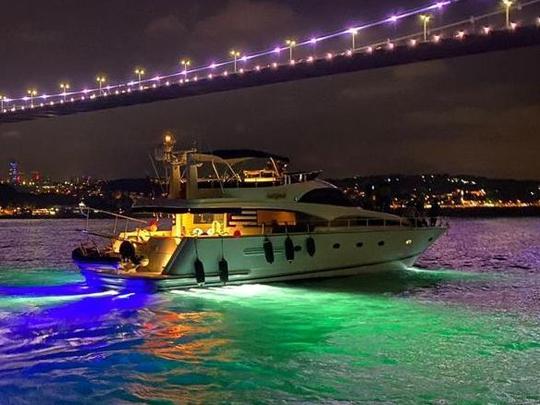 Enjoy with 74ft Motor Yacht Cruise in Istanbul