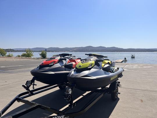 Two 2022 Seadoo Jet skis with Sound System at Lake Folsom