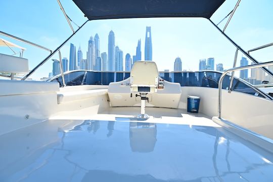 50ft Majesty Motor Yacht Charter in Dubai, United Arab Emirates for 15 person