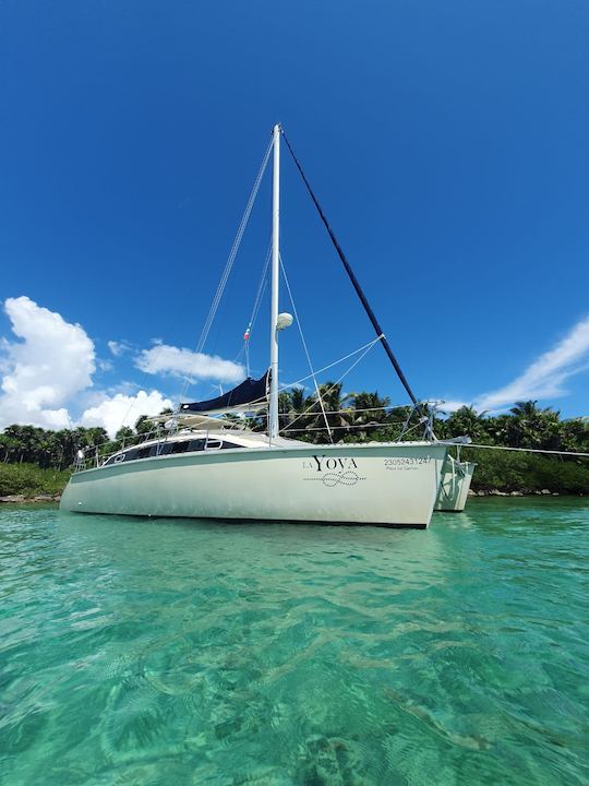 Location de catamaran PDQ de 36 pieds à Puerto Aventuras, Mexique