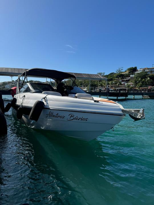 Discover Búzios on the 26ft Albatroz Boat