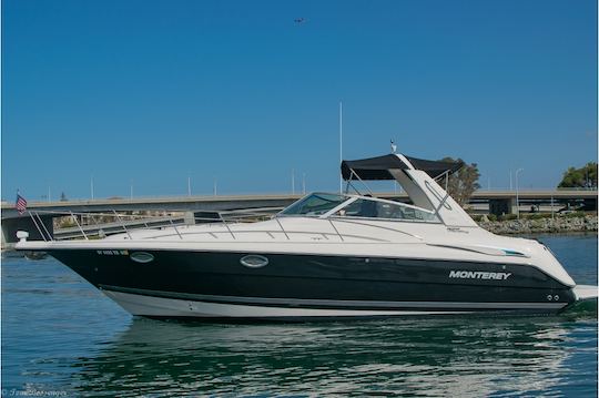 $300 per hour | 8 PPl | Water Activity + Grill BBQ | Monterey 322 Cruiser