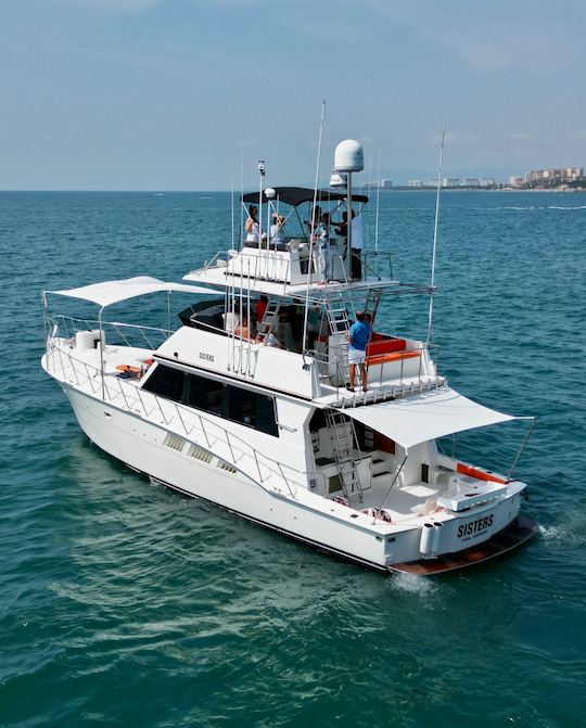 67ft Hatteras Motor Yacht Rental in Puerto Vallarta, Jalisco