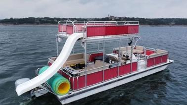 33ft Pontoon w/ TWO Slides - 19 passenger - LOUD Stereo System in Austin TX