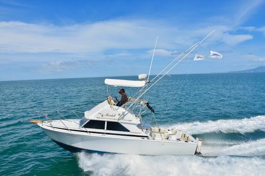 28ft Bertram Sports Cruiser in La Cruz de Huanacaxtle Marina, Mexico