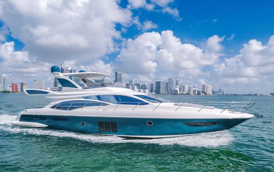 Miami Finest!! 66ft Luxury Yacht Azimut Flybridge Jet Skis - 1 Free Hour!!