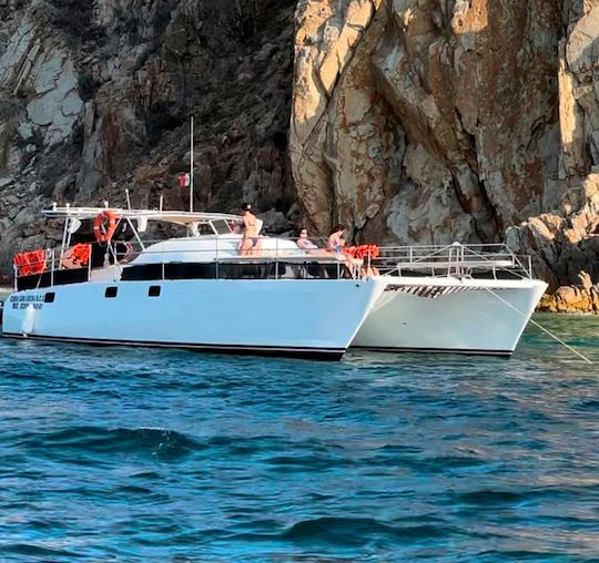 The best snorkeling adventure aboard a new Catamaran 42 ft in Los Cabos