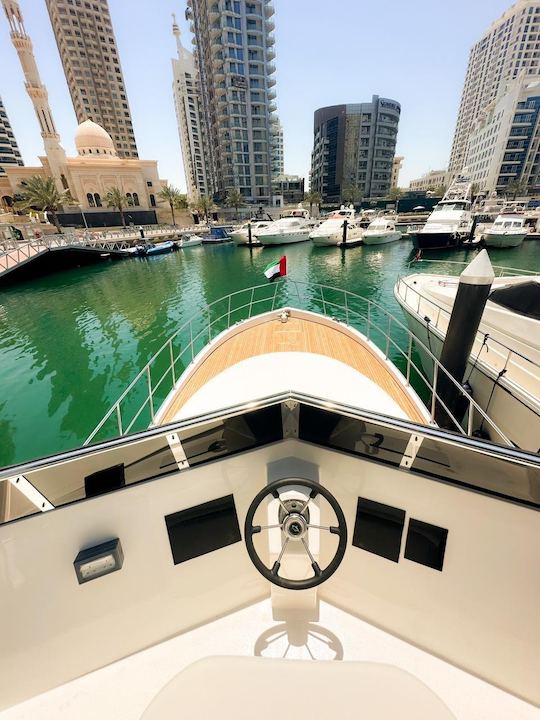 Experience Dubai on our 58ft Superfly Yacht 