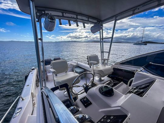 Visites privées et plongée avec tuba aux îles Icacos et Palomino - Grady White 27'