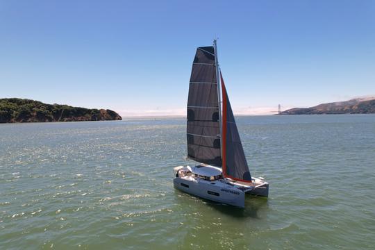 Catamaran à voile de luxe de 40 pouces | Voile d'hiver confortable | San Francisco