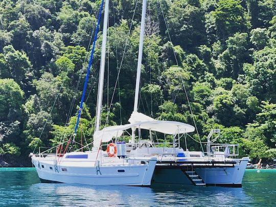 Beautiful Polynesian Style Catamaran