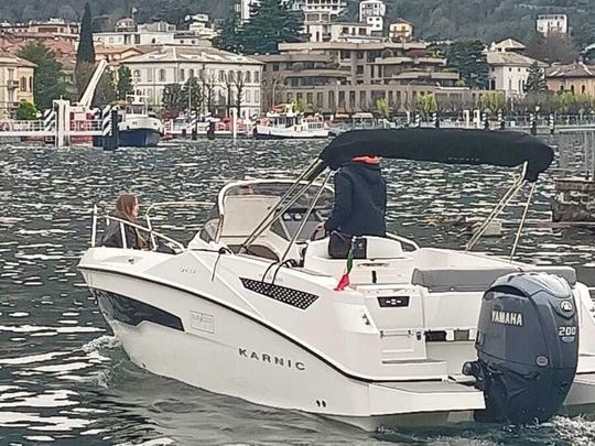 3h “Private Tour” Lake Como on Karnic SL651  Boat