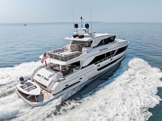 TOUT NOUVEAU méga-yacht de luxe Horizon Power de 90 pieds 