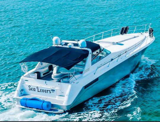 55' SEARAY SUNDANCER em Miami COM 30 MINUTOS GRÁTIS TODOS OS DIAS!