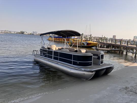 Cruise the emerald coast on a luxury 22ft Bentley Tritoon