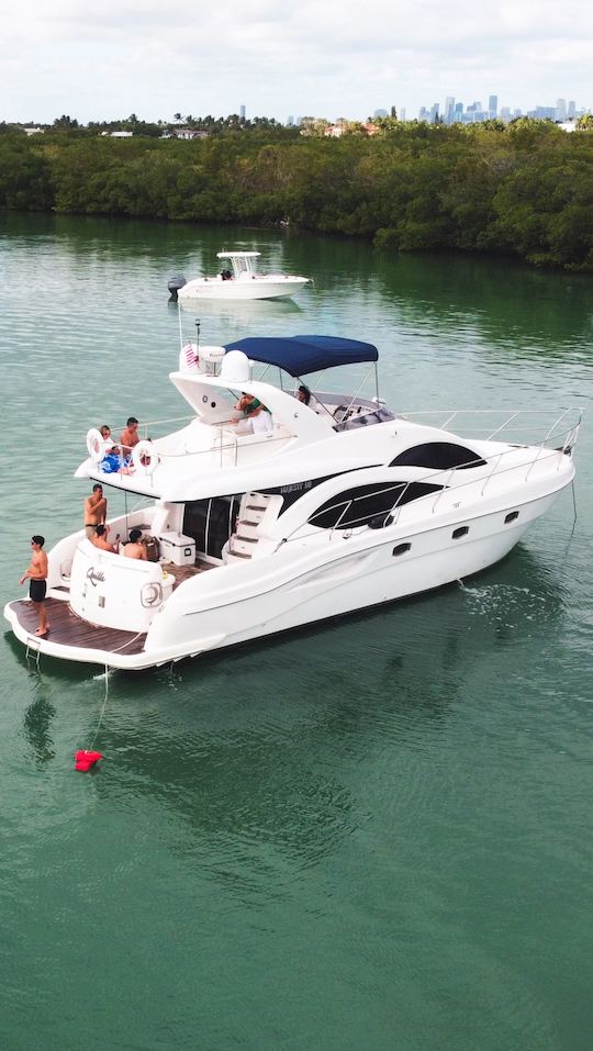 50ft Majesty Flybridge Motor Yacht for Miami Adventure