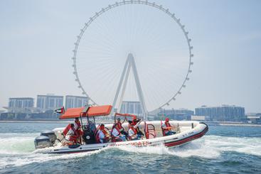 Excursion de 60 minutes en hors-bord « Marina Skyline » à la marina de Dubaï