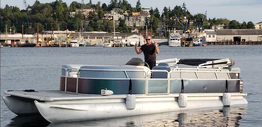 Croisières en ponton avec capitaine à Seattle, jusqu'à 10 personnes maximum