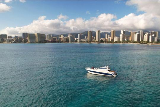 47ft Cranchi Mediterranee Luxury Motor Yacht Captained Charter in Honolulu