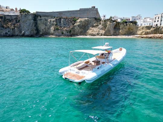 Sacs Stratos 42 RIB Boat "GOAT" to rent in Ibiza! Refit 2023