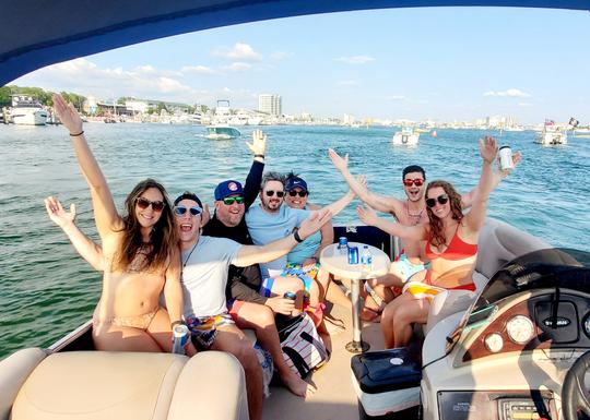 Destin Crab Island on a Captained Pontoon Boat