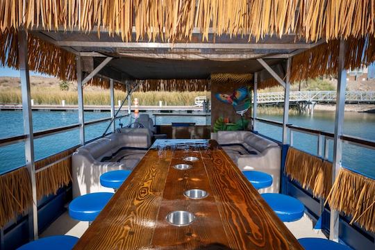 Margaritaville Pontoon Boat in Mission Bay - Lei’s Included