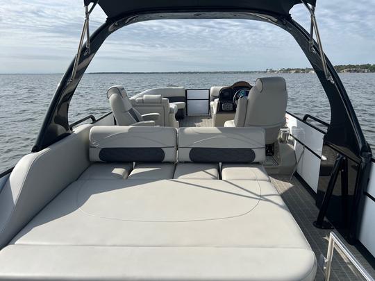 Luxury Xcursion Tri-Toon 265FLX W/300HP Mercury 10-person capacity