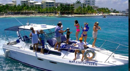 Yacht Wellcraft de 32 pieds à louer à Cancún — Jusqu'à 8 personnes !