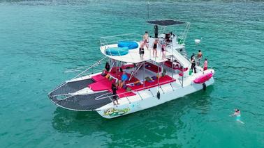 45' Custom Trimaran with Waterslides [All Inclusive] in Puerto Vallarta Mexico