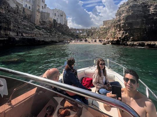 Polignano a Mare and Monopoli Emotion on board with apertize and swimming