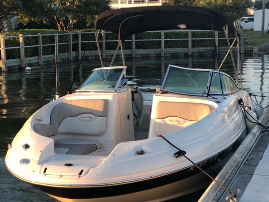 Experience Colonial Beach in Style with SeaRay 220 Sundeck Bowrider Adventure!