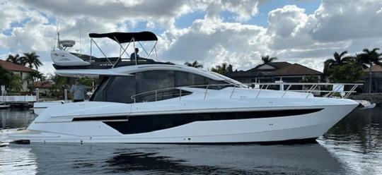 ⭐ HORA GRÁTIS ⭐ LUXURY 47” FlyBridge, dois andares YACHT 🥂😀🏝️ varandas dobráveis 💎