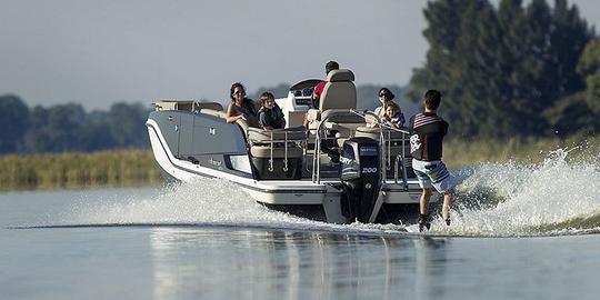 Cottonwood: ¡Pontón de lujo para alquilar en 2022! ¡Válido para hasta 15 personas! GB03