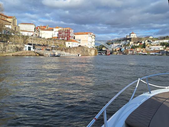 Excursion en bateau privé à Porto avec un Pacific Craft 700 Sun Cruiser de 23 pieds