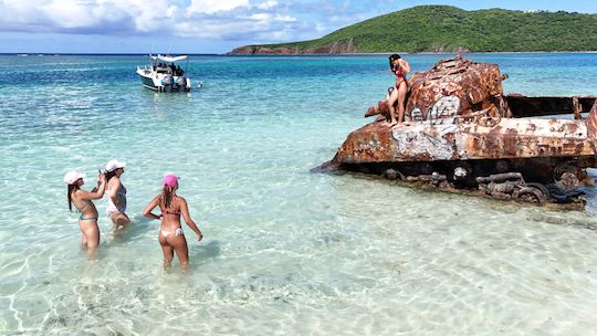 Visites privées et plongée avec tuba à la plage de Flamenco, à Culebra ou à l'île de Culebrita 