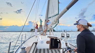 The Only 40ft Hinckley Sailboat in Manhattan, the Nanette Marie- Chelsea Piers! 