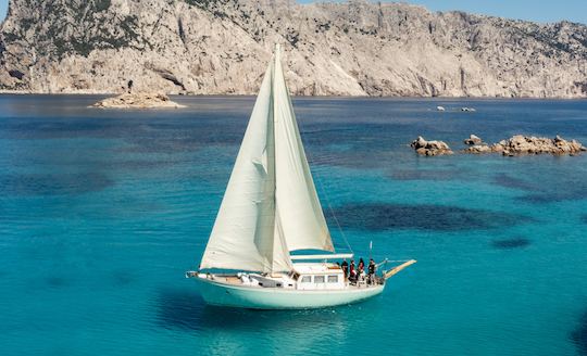 OLBIA Tour of Tavolara Marine Park with a 16 meters stunning Vintage GULETTE 