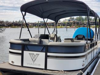 2023 Viaggio Tri Toon with 250 HP Mercury Motor in Coeur d'Alene, Idaho!