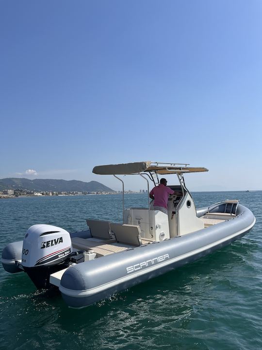 Explore Amalfi Coast on Inflatable Scanner 870 Boat