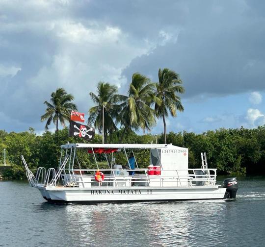 Location avec le capitaine Bibi à Grand Cayman (bateau de plus grande capacité)