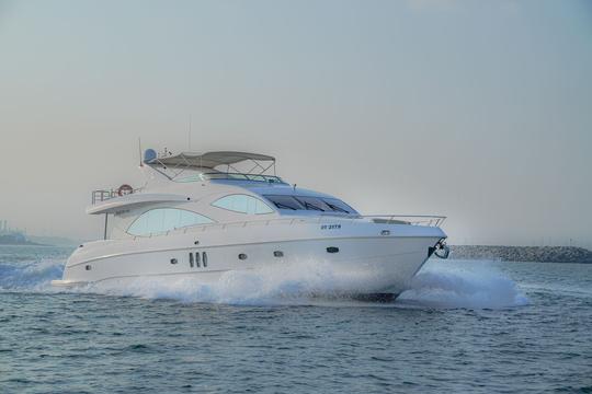 Luxury majesty 88ft motor yacht with jacuzzi