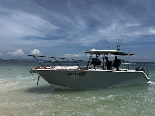 Pesca, mergulho e snorkel, lancha, Bangkok Culio 1, console central para 6 pessoas