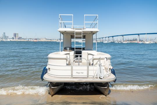  30' Double Deck Party Pontoon with Water Toys and Captain Included