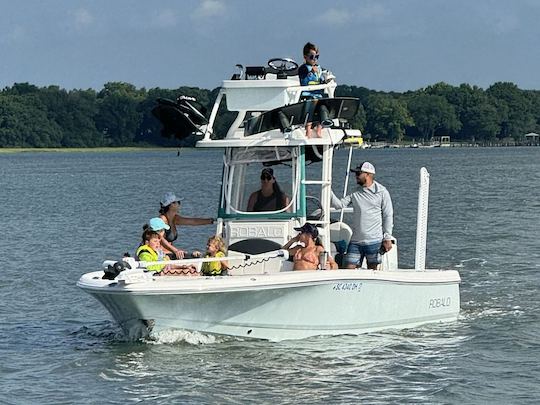 Adventure awaits on our 24' Robalo Center Console in Folly Beach, South Carolina