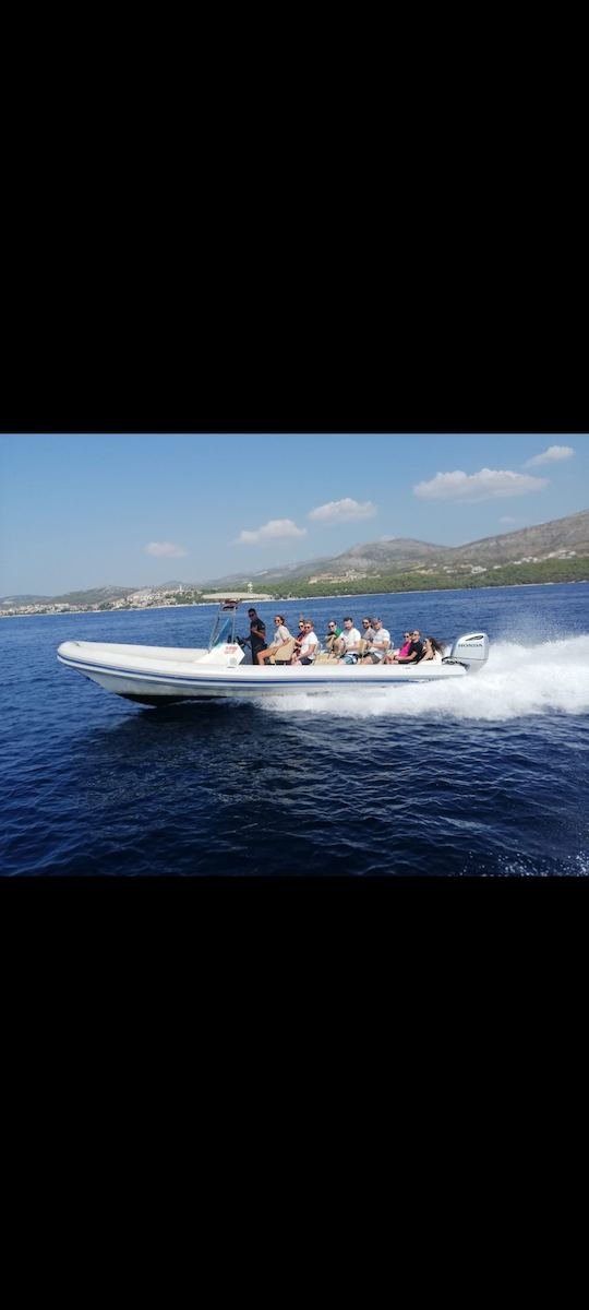 Hire Fast 12 People Honda Powered RIB in Split, Croatia!