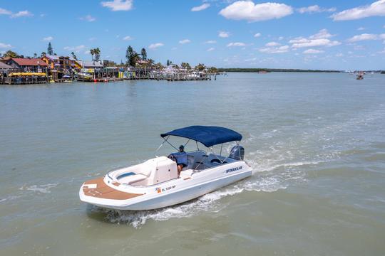 Huracán de 24 pulgadas/barco de cubierta, 12 pasajeros/150 Yamaha