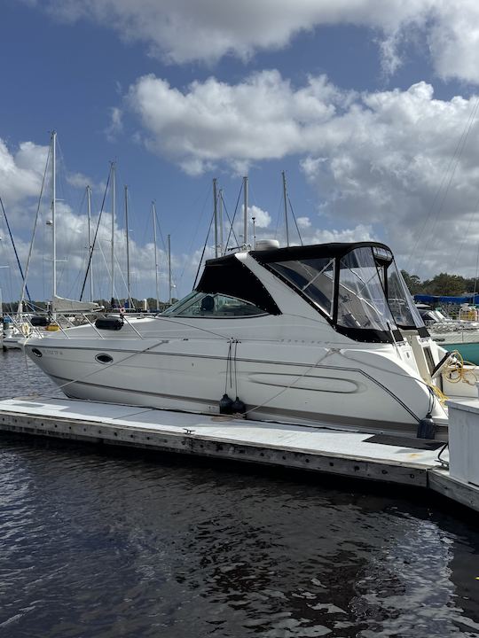 A piloté un Maxum Luxury Sport Cruiser de 33 pieds pour 12 passagers à Jacksonville 